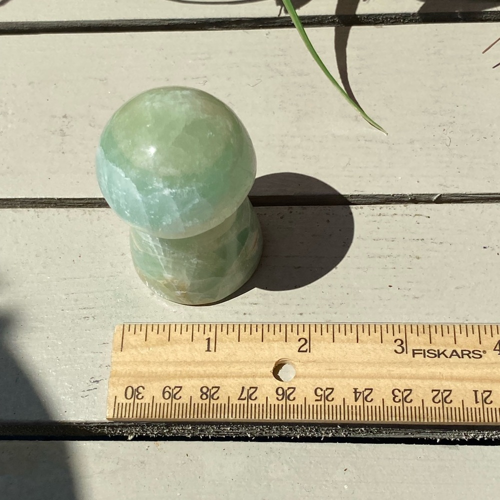 Kiwi Calcite Mushroom - Picture 12 of 14